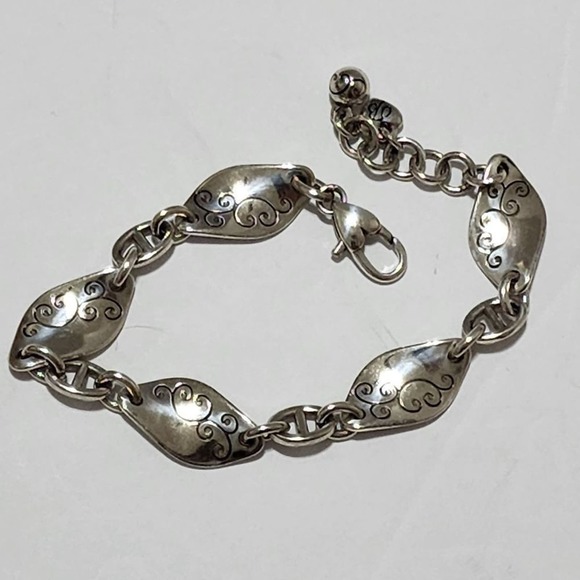 Brighton scrolled silver plated twirl bracelet - Picture 3 of 4